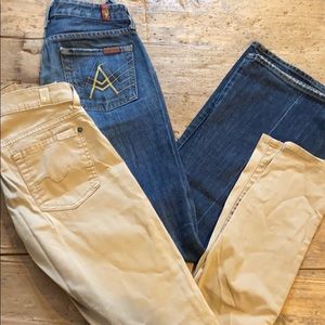 7 FOR ALL MANKIND GWENEVERE & A POCKET JEANS 25